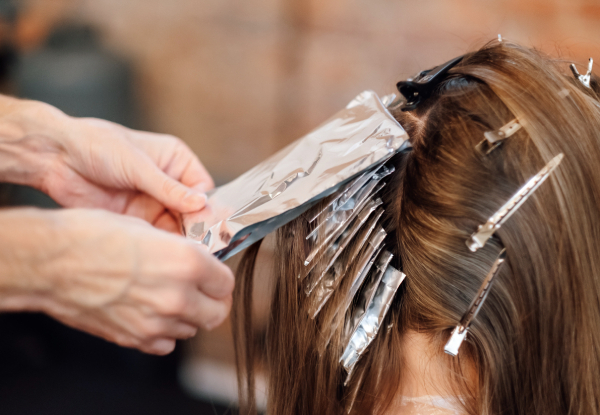 Half-Head of Foils Hair Styling Package Incl. Wash, Protein Treatment & GHD Finish - Option for Full-Head of Foils