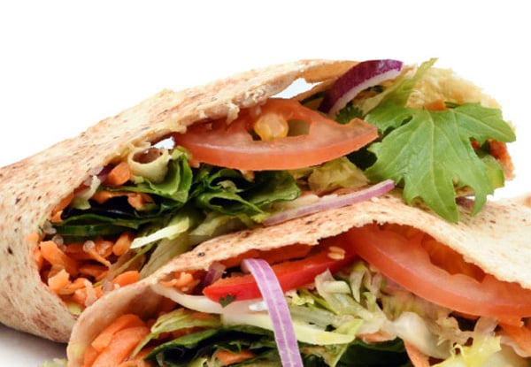 $6 for Any Pita Wrap, $9 to incl. One Regular Smoothie OR $12 for Any Two Pita Wraps or $18 to incl. Two Regular Smoothies
