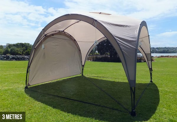 $219 for a 3m Core Gazebo Shelter & Side Wall, or $249 for a 4.5m & Side Wall