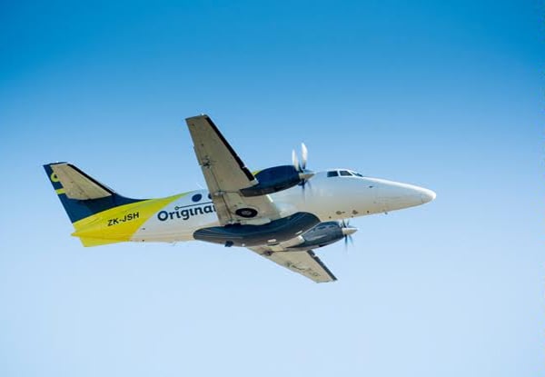 One Way Flight from Taupo to Nelson on Flight OG7404 Departing at 12.45pm on 5th January 2018