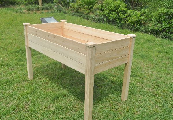 Raised Wooden Planter