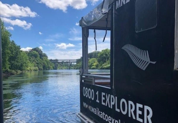 Waikato River Cruise for Family of up to Four  People incl. Lunch Box for Kids
