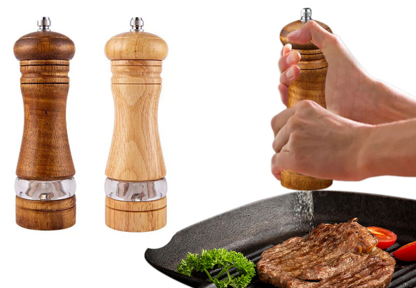 Adjustable Manual Salt & Pepper Grinder Set - Available in Two Colours & Option for Two Sets
