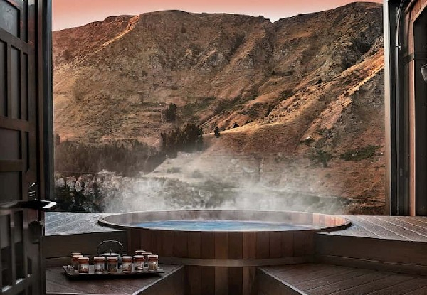 Per Person, Twin-Share, Two-Night Romantic Queenstown Break with Onsen Hot Pools incl. Flights, Four-Star Accommodation & Hot Pool Transport - Option for Three Nights - Departure from Auckland, Christchurch or Wellington
