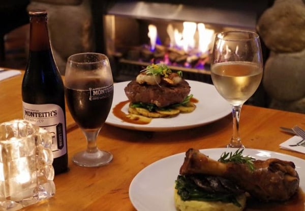 $49 for Two Mains & Two Glasses Of House Wine or Beer incl. Breads & Dips to Share (value up to $100)