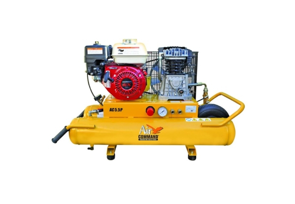 Air Command 5.5hp 30L Twin Tank Honda GX160 Petrol Engine Belt Drive Air Compressor