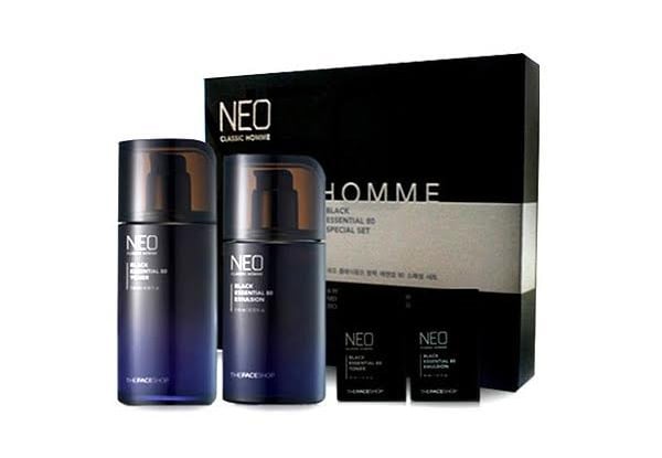 $68 for The Face Shop Neo Classic Homme Black Essential Four-Piece Set