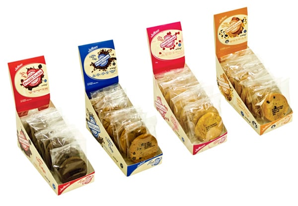 Box of Justine's Ultra High Protein, Ultra Low Carb, Wheat, Gluten & Sugar-Free Protein Mini Cookies - Available in Four Flavours with Free Metro Shipping
