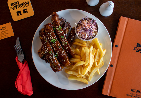 All You Can Eat Ribs for One Person incl. Coleslaw & Fries - Option to incl. Beer or for Two People