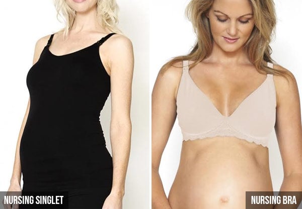 $29 for a Nursing Singlet or a Seamless Nursing Bra, or $49 for Two Singlets or Two Bras of the Same Size with Free Shipping