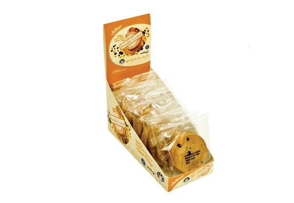 One Box of Ten Justine's Ultra High Protein, Ultra Low Carb, Wheat, Gluten & Sugar-Free Protein Mini Cookies – Options for up to Three Boxes with Free Metro Shipping