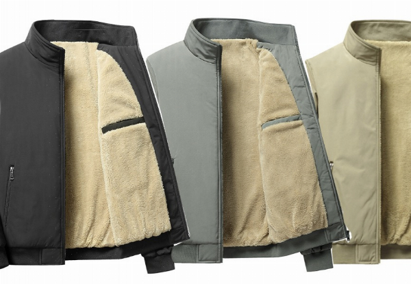 Men's Winter Warm Thick Jacket - Available in Three Colours, 10 Sizes & Option for Two-Pack