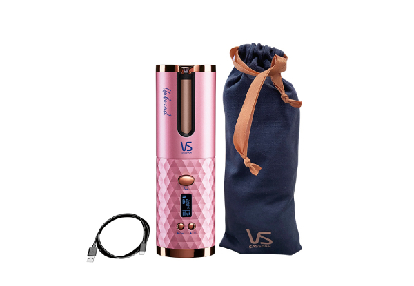 VS Sassoon Unbound Shine-Pro Cordless Auto Curler, 60min