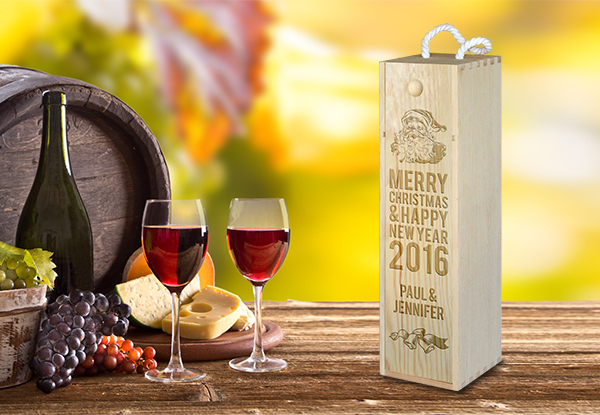 Personalised Glassware & Wine Boxes - Nine Options Available