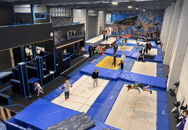 One-Hour Open Session Trampoline Park Access for One Person - Options for up to Four People or Group Booking for up to 15 People