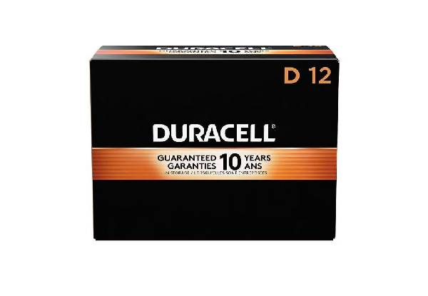 Duracell 12-Pack Coppertop D Alkaline Batteries