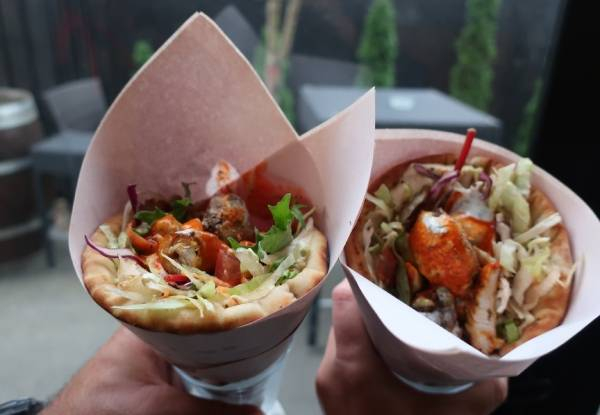 Any Two Large Authentic Souvlaki for Dinner - Choose from Four Fillings incl. Vegetarian Falafel - Valid for Dine-in or Take-Away
