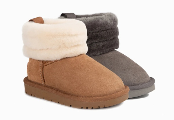 Ugg Kids Fluff Mini Boots - Available in Two Colours & Six Sizes