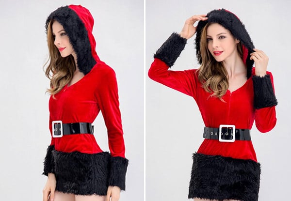 Red & Black Santa Dress