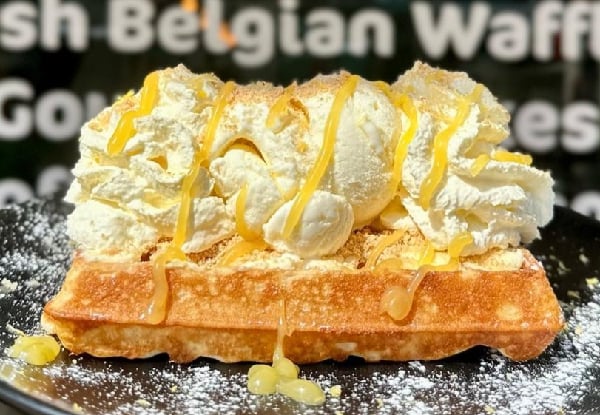 Any Two Fresh Belgian Waffles for Two People incl. Much Moore Ice Cream - Valid at The Colombo & Akaroa Locations — photo 4