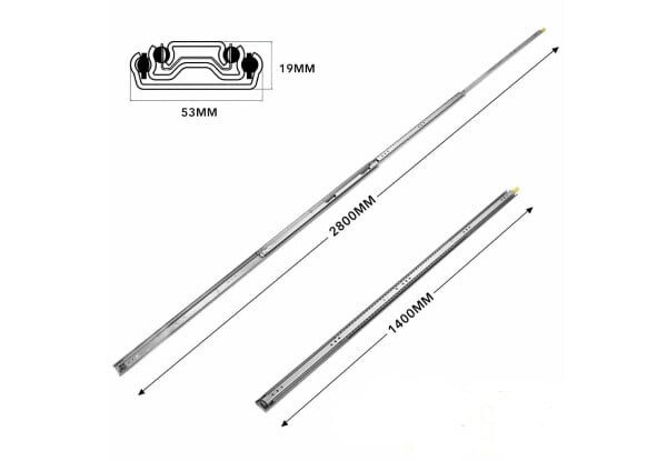 Heavy-Duty Drawer Extendable Locking Rails - Four Options Available — photo 6