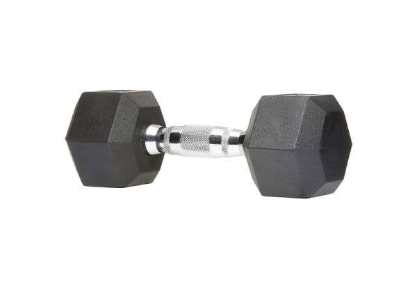 Two Rubber Encased Hex Dumbbell - Option for 5kg, 10kg, 15kg or 20kg — photo 2