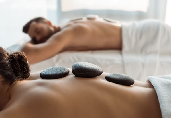 Premium Couples Massage Package Incl. Massage, Hot Stone Therapy & Ginger Tea - Options for 60-Minute or 90-Minute