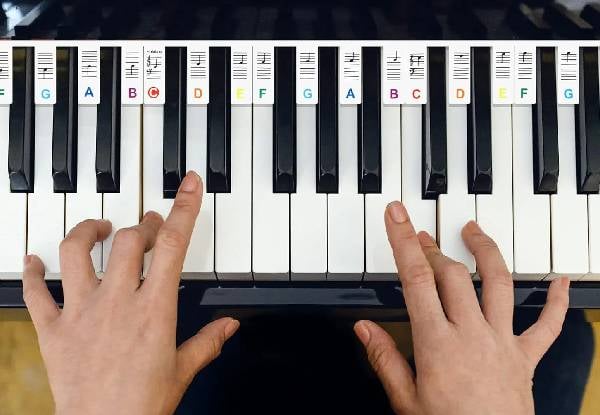Removable 88-Key Keyboard Note Labels — photo 2