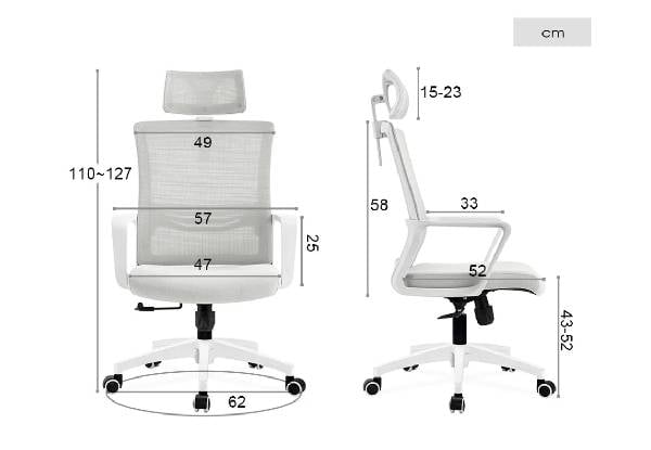 ErgoLux High-Back Office Chair - Available in Two Colours — photo 4