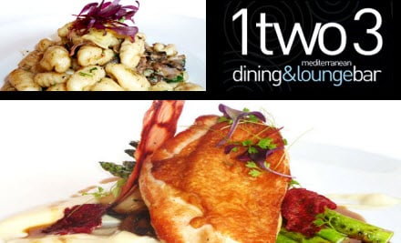 1Two3 Mediterranean Dining & Lounge Bar