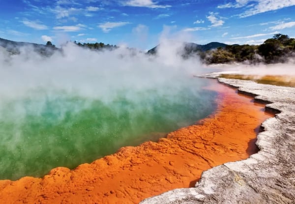 Wai-O-Tapu Thermal Wonderland & Lady Knox Geyser Family Pass for Five $126.26 or Adults $51.56