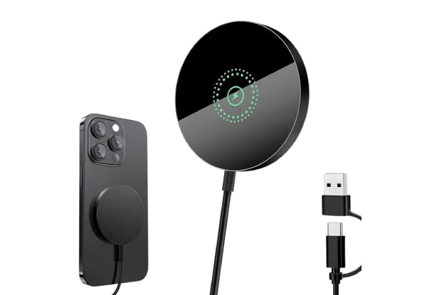 Titan 15W Magnetic Wireless Fast Charger - Compatible with iPhone & AirPods — photo 2