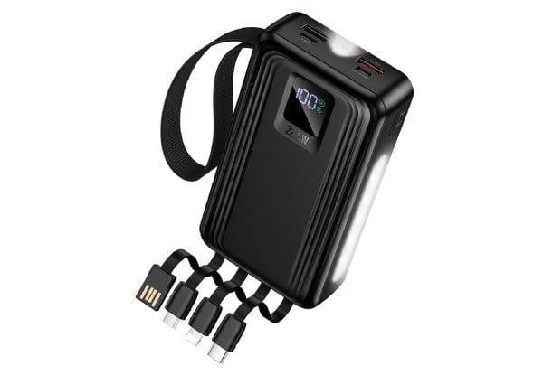 Titan PowerUp 20000mAh 22.5W Power Bank with 4 Built-In Cables — photo 4