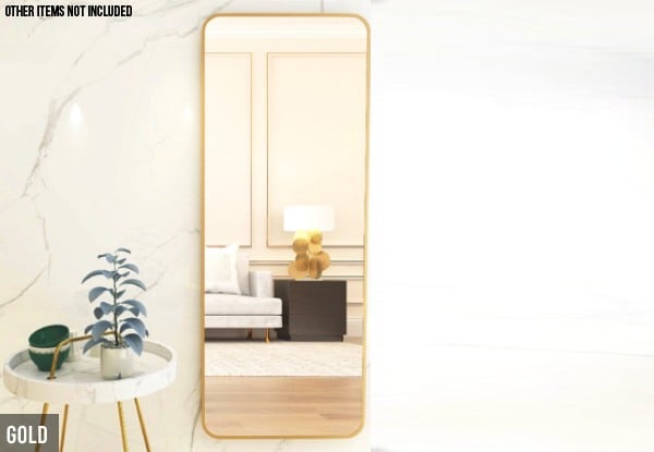 Aluminium Alloy Frame Full-Sized Body Mirror - Three Colours Available — photo 4