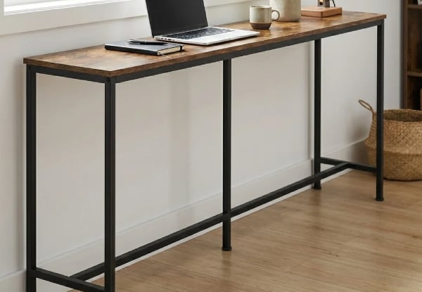 Rustic 180cm Narrow Console Table — photo 3