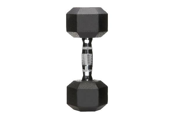 Two Rubber Encased Hex Dumbbell - Option for 5kg, 10kg, 15kg or 20kg — photo 4