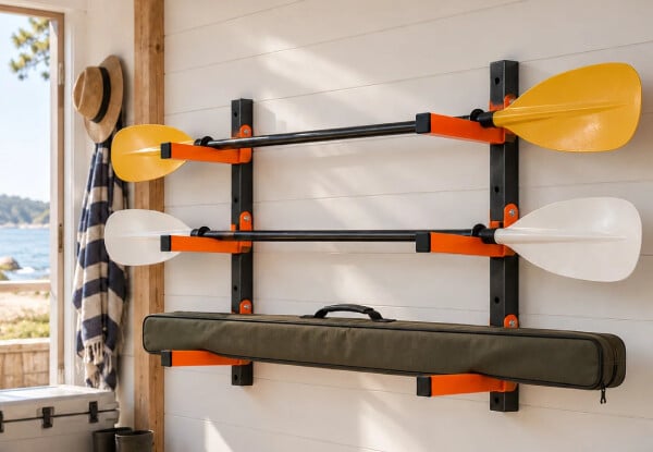 Three-Tier Wall-Mounted Foldable Storage Rack
