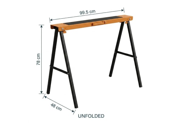 Two Heavy-Duty Sawhorse Support Frame Set — photo 4