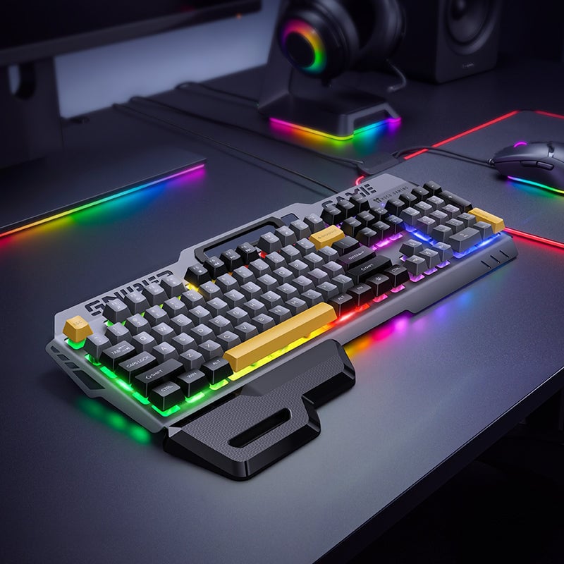 Hoco RGB Ergonomic Wired Gaming Keyboard with Wrist Rest — photo 2