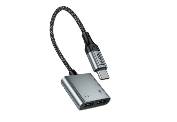 Hoco 2 in 1 USB-C to 2x USB-C Adaptor — photo 3
