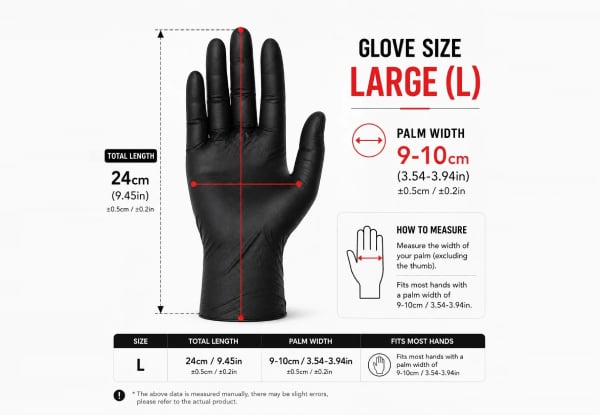 100-Piece Nitrile Disposable Gloves - Available in Two Sizes — photo 5