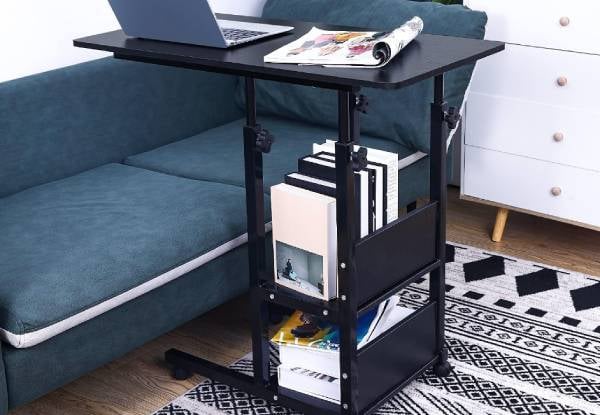 Height Adjustable Laptop Table with Wheels - Available in Two Sizes — photo 2