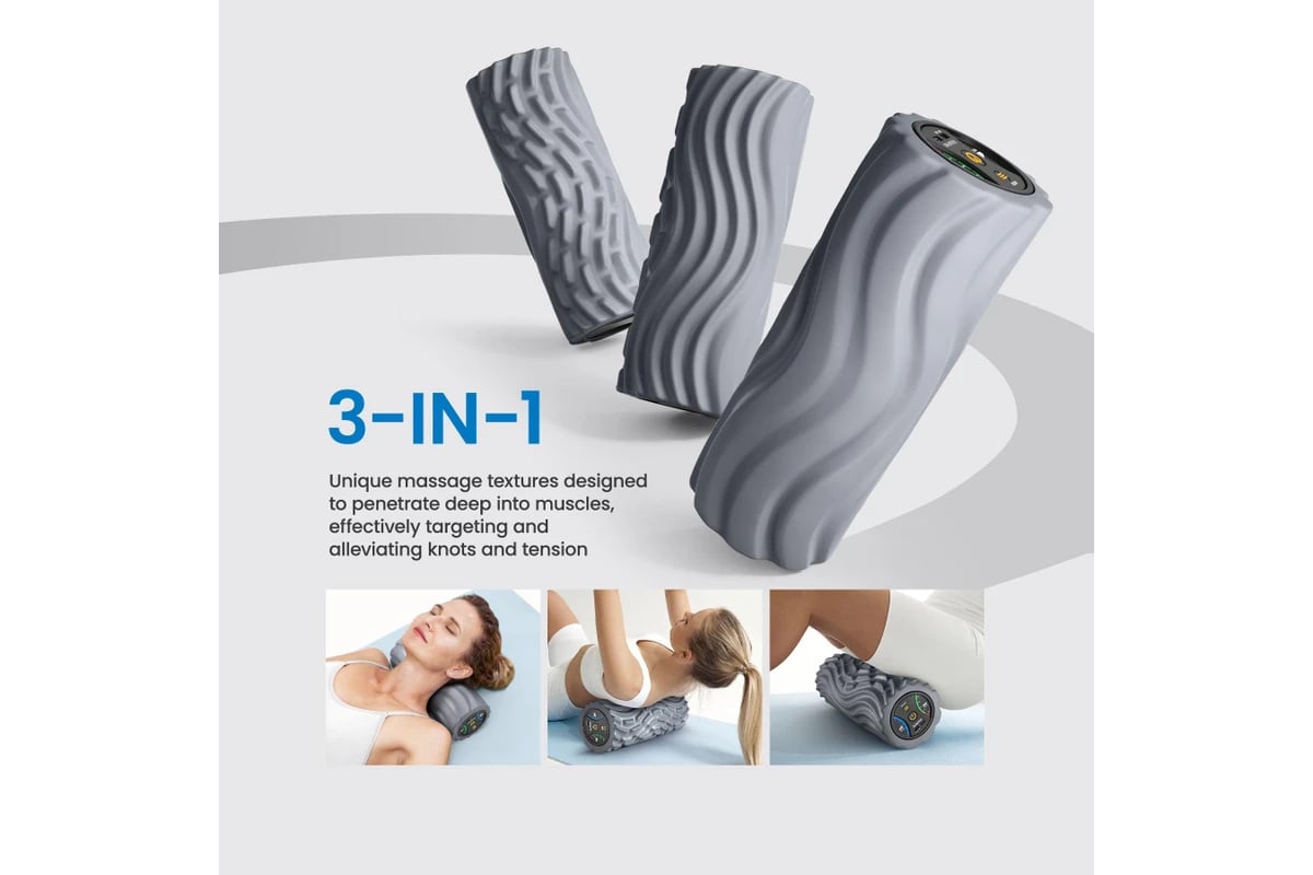 Renpho Vibrating Foam Roller 5 Speed USB C — photo 5