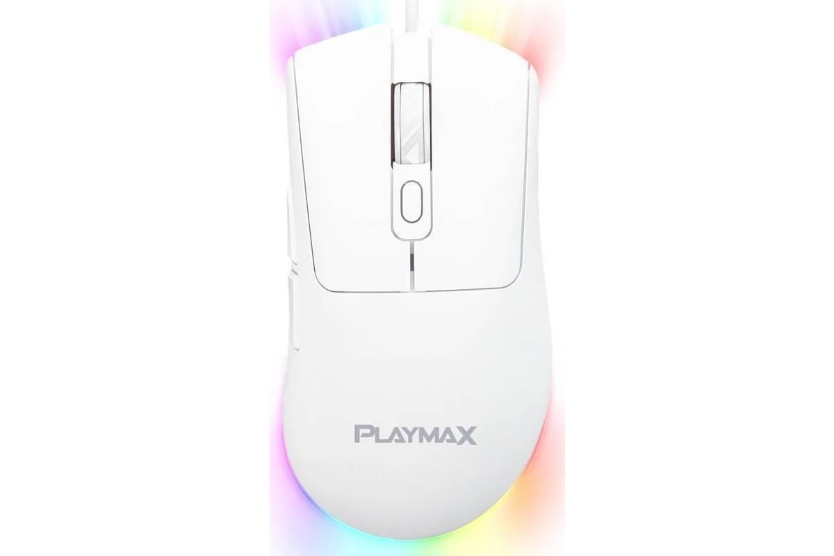 Playmax White RGB Gaming Mouse & Mouse Mat Combo — photo 4