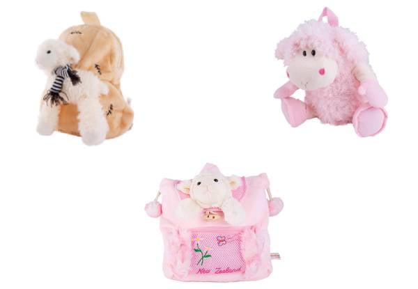 Kids Soft Toy Backpack - Three Options Available