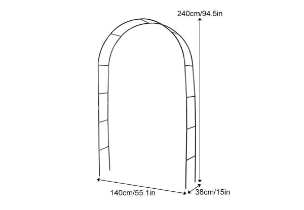 Garden Arbour 240cm Wedding Arch Stand — photo 3