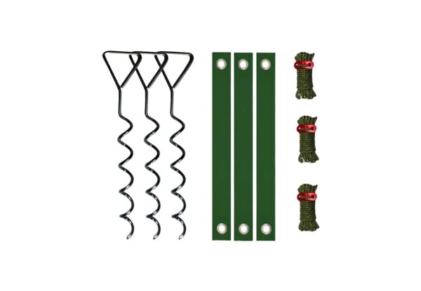 Nine-Piece 40cm Spiral Tree Ground Anchor Kit