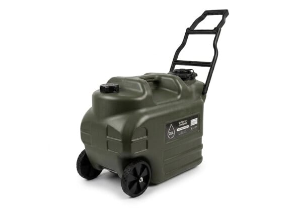 28L Portable Wheeled Water Jug with Folding Handle — photo 4