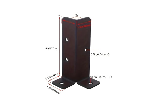 Eight-Piece Post Anchor Brackets for Wooden Fence Posts — photo 3