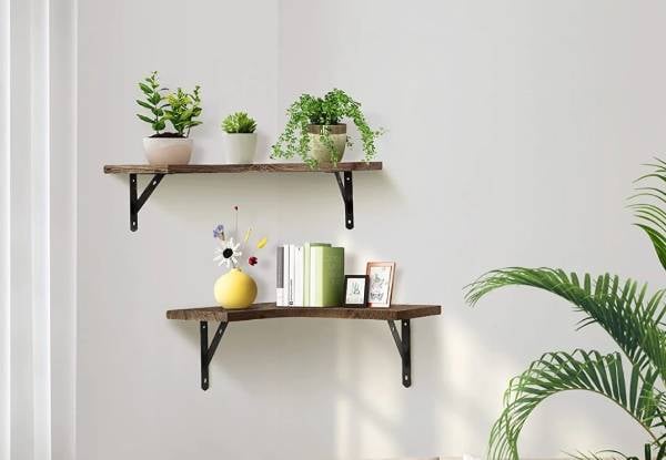 Three-Piece Corner Floating Shelves Set — photo 2